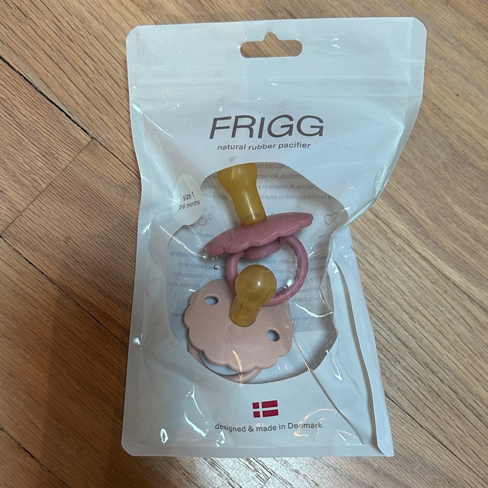 Natural Rubber Pacifier - Pink